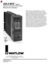 Watlow DIN-A-MITE D DD10 Série Manuel De L'utilisateur