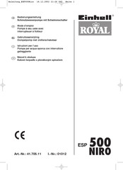 Einhell Royal 41.705.11 Mode D'emploi