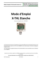 GCE X-THL Mode D'emploi