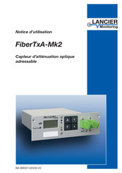 LANCIER Monitoring FiberTxA-Mk2 Notice D'utilisation