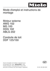 Miele DDF 125/150 Mode D'emploi Et Instructions De Montage