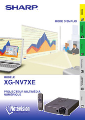 Sharp Notevision XG-NV7XE Mode D'emploi