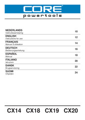 CORE powertools CX18CE2UK Manuel D'utilisation