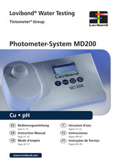 Lovibond Tintometer MD200 Mode D'emploi