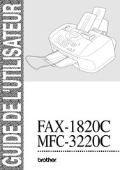 Brother FAX-1820C Guide De L'utilisateur