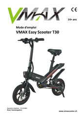 VMAX Easy Scooter T30 Mode D'emploi
