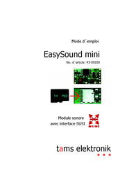 tams elektronik EasySound mini Mode D'emploi