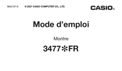 Casio 3477 Mode D'emploi