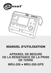 Sonel MRU-200-GPS Manuel D'utilisation