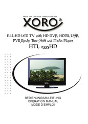 Xoro HTL 2335HD Mode D'emploi