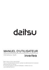 Daitsu 3NDA8467 Manuel D'utilisateur