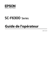 Epson SC-F6300 Série Guide De L'opérateur