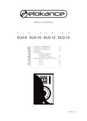 elokance ELO-8 Manuel Utilisateur