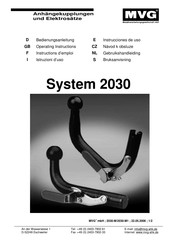 MVG 2030-M Instructions D'emploi