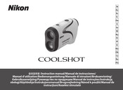 Nikon Coolshot Manuel D'utilisation