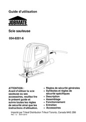 jobmate 054-8201-6 Guide D'utilisation