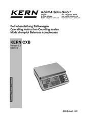 KERN and SOHN CXB 30K2 Mode D'emploi