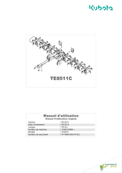 Kubota TE8511C Manuel D'utilisation