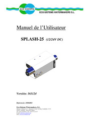 Eco-Sistems SPLASH-25 Manuel De L'utilisateur