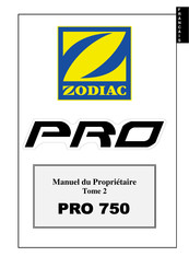 Zodiac PRO 750 Manuel Du Propriétaire