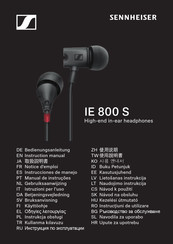 Sennheiser IE 800 S Notice D'emploi