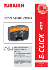 Rauch E-CLICK Notice D'instructions