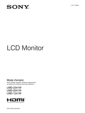Sony LMD-2341W Mode D'emploi