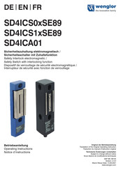 Wenglor SD4ICS0 SE89 Série Notice D'instructions