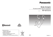 Panasonic RP-BTS10 Mode D'emploi