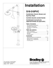 Bradley S19-310PVC Manuel D'installation