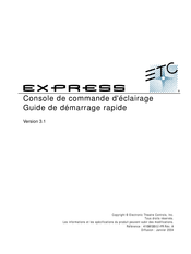 ETC EXPRESS 144 Guide De Démarrage Rapide