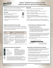 Motion Computing LE1700 Série Guide De Référence Rapide