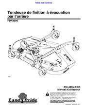 Land Pride FDR3690 Manuel D'utilisateur