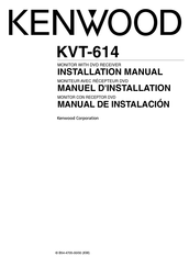 Kenwood KVT-614 Manuel D'installation