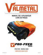 Valmetal Pro-Feed 2020 Manuel De L'utilisateur