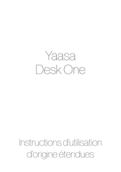 Yaasa DESK ONE Instructions D'utilisation