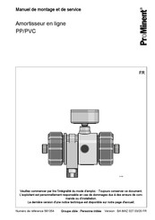 ProMinent PP/PVC Manuel De Montage Et De Service