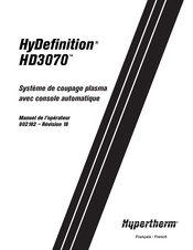 Hypertherm HyDefinition HD3070 Manuel De L'opérateur