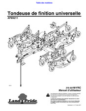 Land Pride AFM4211 Manuel D'utilisateur