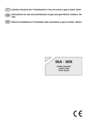 Bompani 96A Série Notice D'installation Et D'utilisation