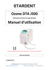 Hotech Ozone DTA J500 Manuel D'utilisation