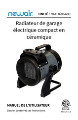 NewAir NGH160GA00 Manuel De L'utilisateur