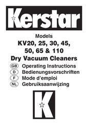 Kerstar KV25 Mode D'emploi