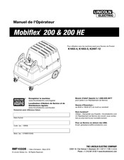 Lincoln Electric Mobiflex 200 HE Manuel De L'opérateur