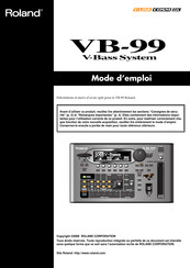 Roland V-Bass System VB-99 Mode D'emploi