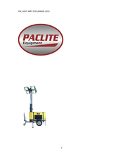 PACLITE Equipment PAC-LIGHT 4000M Manuel Opérateur