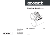 eXact PipeCut P400 Mode D'emploi