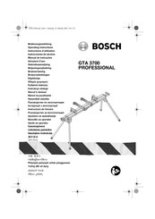 Bosch GTA 3700 PROFESSIONAL Instructions D'utilisation