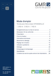 GMR STENSBALLE 5RD8 Mode D'emploi