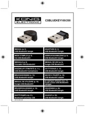 König Electronic CSBLUEKEY100 Mode D'emploi